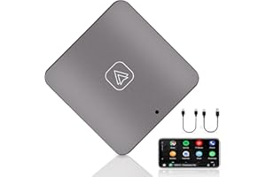 NHOPEEW Android Auto Wireless Adapter for Car, Convert OEM Factory Wired Android Auto to Wireless, 5Ghz WiFi Auto Connection with Type-C Plug & Play