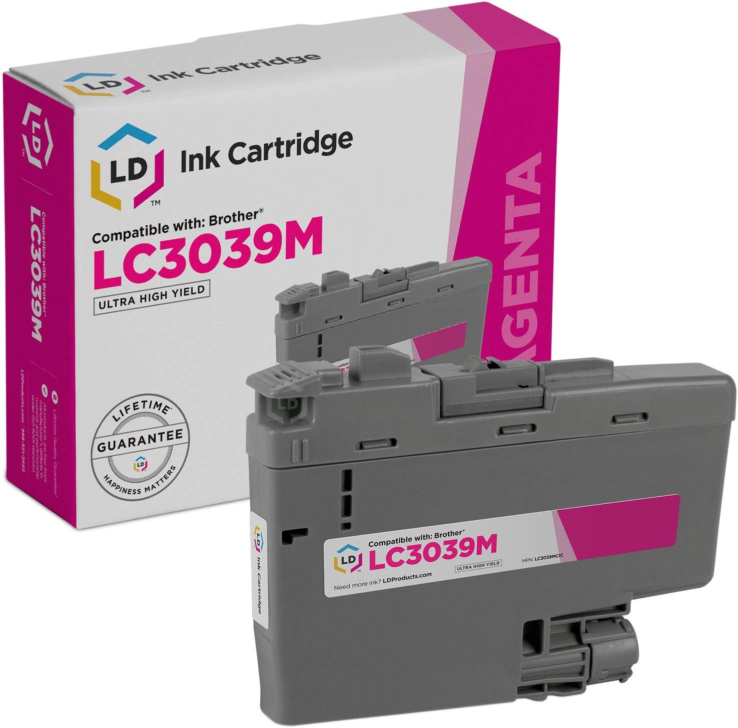 LD Compatible Ink Cartridge Replacement for Brother LC3039M