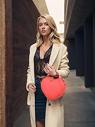 lola mae Heart Shape Satchel Crossbody Purse for