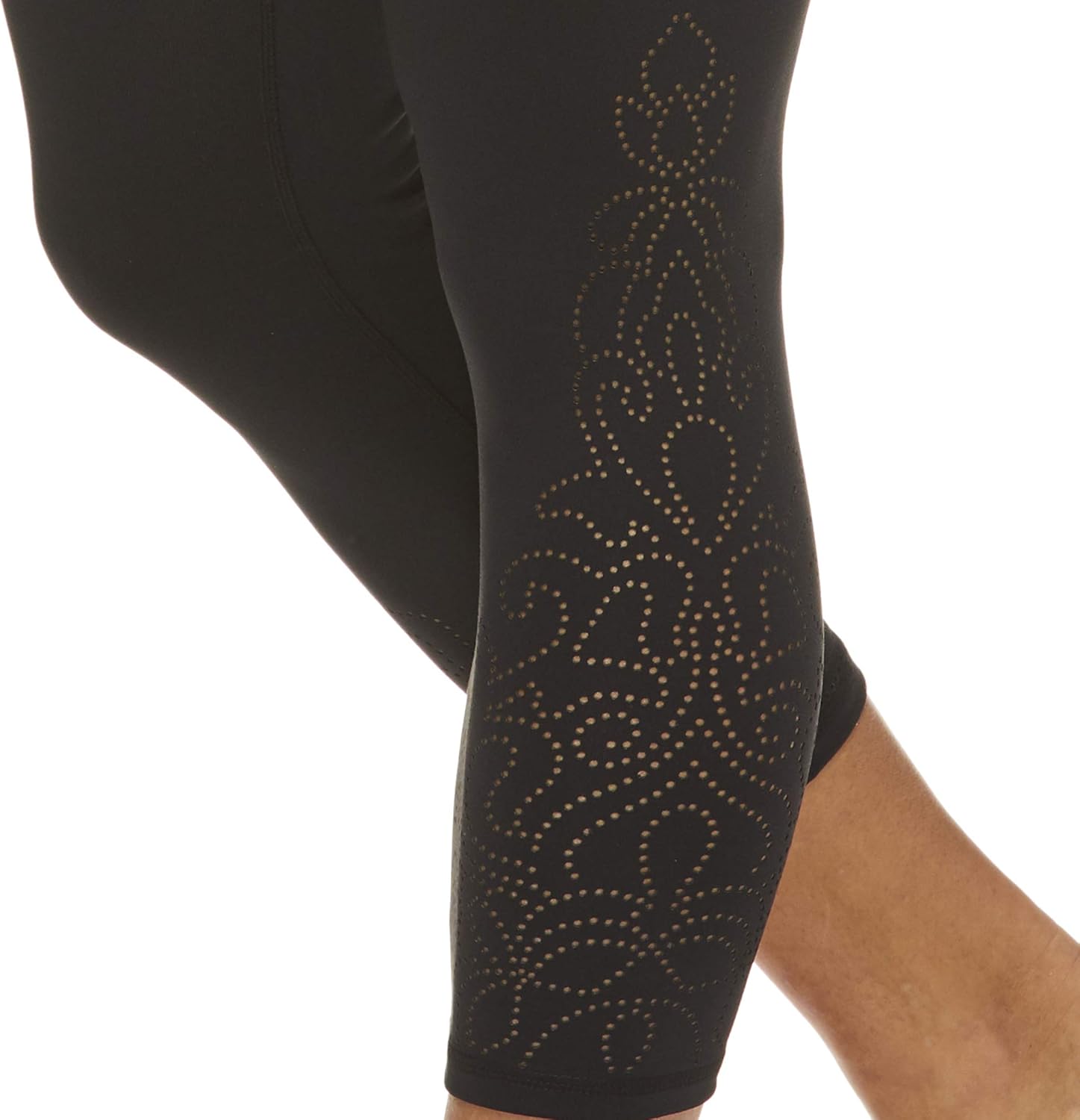 Gaiam Women's High Waisted Capri Yoga Pants - High Rise Compression Workout Leggings - Athletic Gym Tights: Clothing