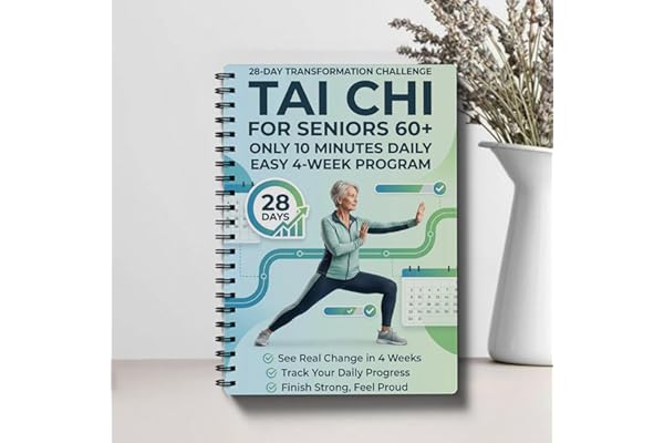 Tai Chi Daily Practice Planner for Seniors & Beginners – Spiral-Bound Fitness Log with Progressive Exercise Tracking, Gentle Movement Journal for Balance & Wellness(5.5x8.3 Inch, Green)