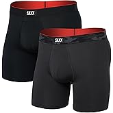 SAXX Underwear Co. Men's Multi-Sport Mesh Boxer Brief Fly 2 Pack