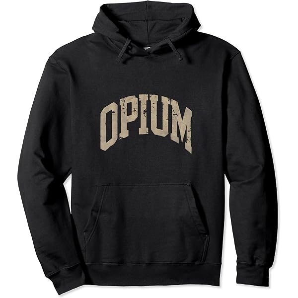 Amazon.com: Opium Varsity, Opium College Font Long Sleeve T-Shirt