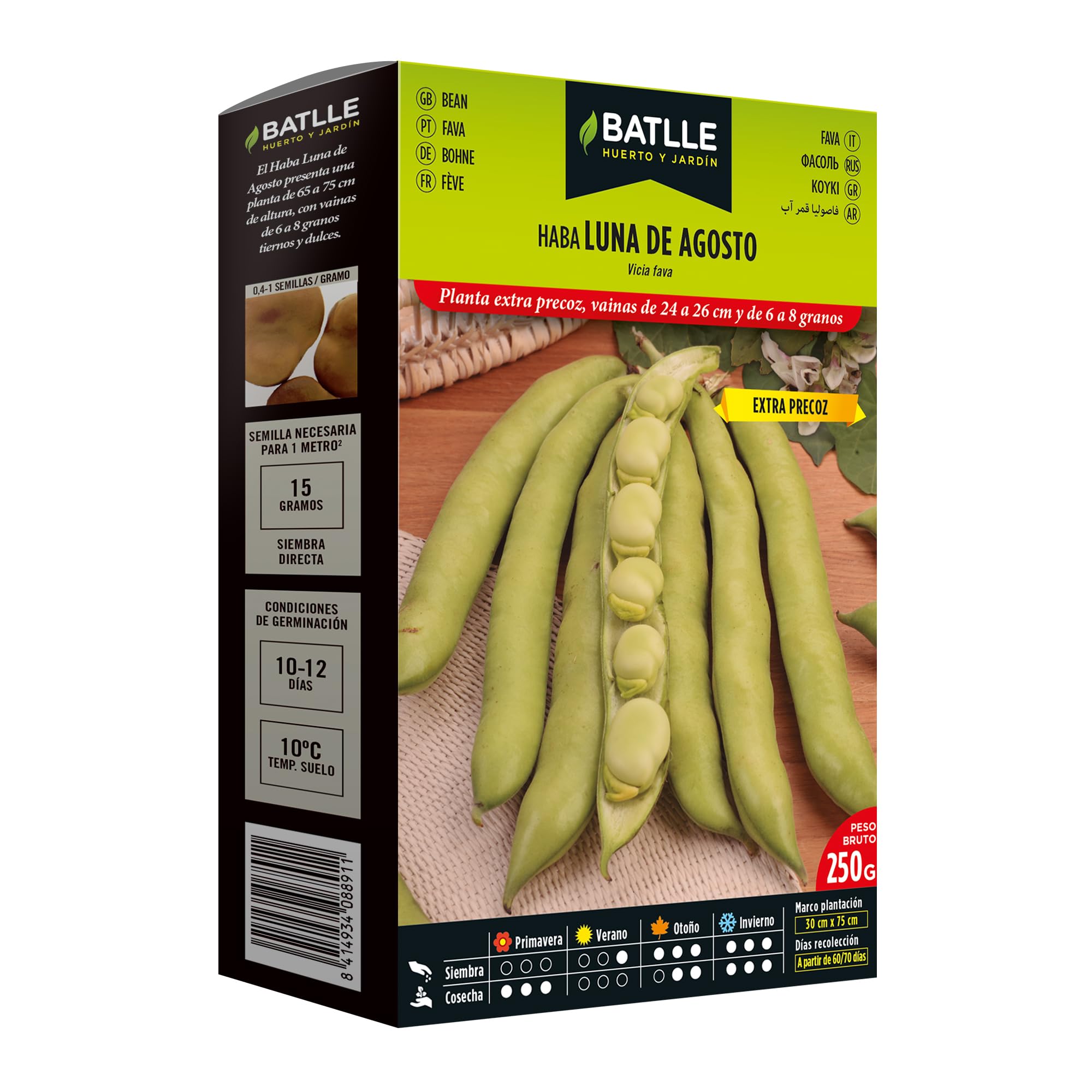 Batlle Seeds - Bean August Moon 250 gramos