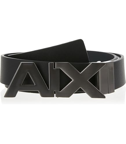 Armani Exchange Men's Braided Buckle Belt, Deep Navy, 30 at Amazon