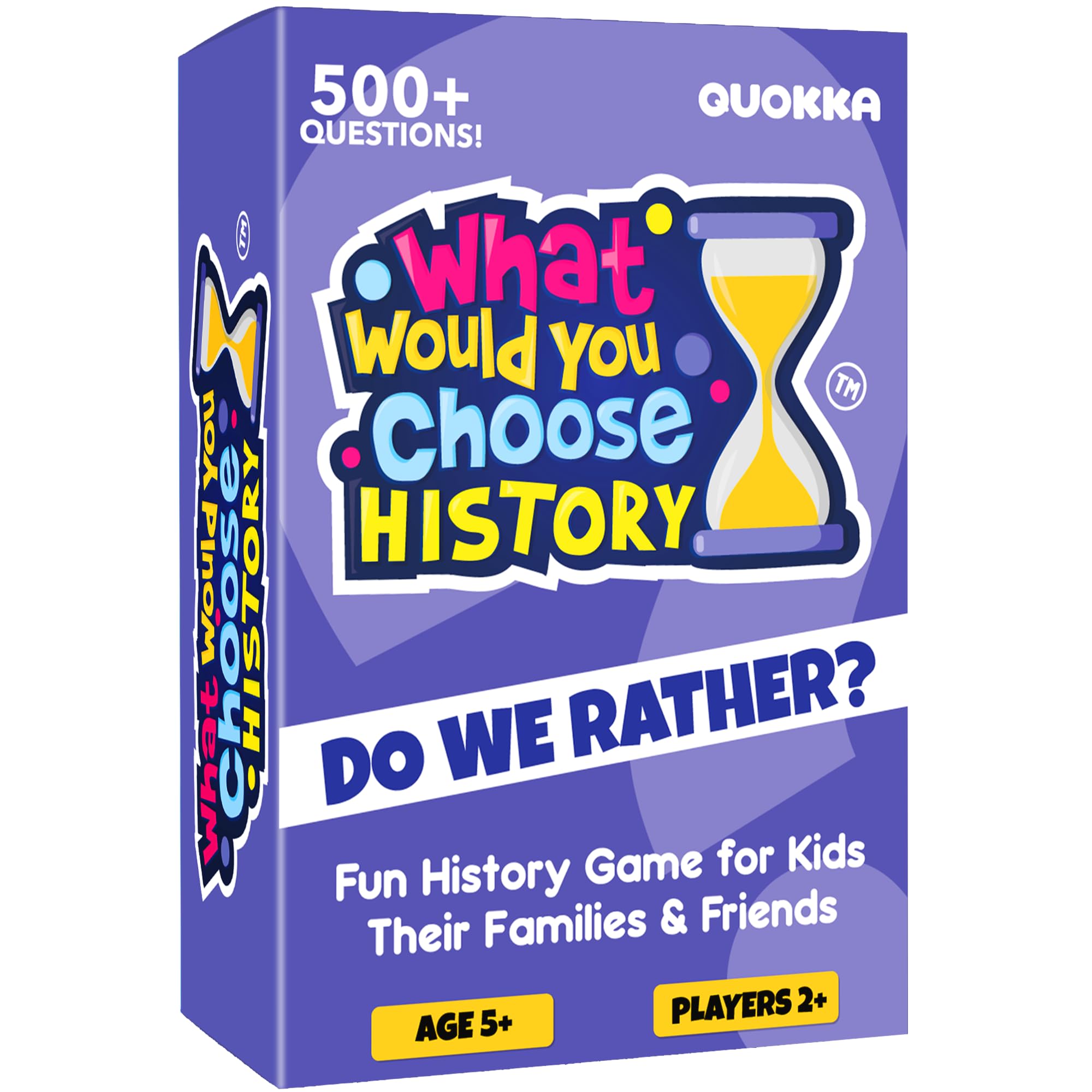 QUOKKA Board Game for 8-12 Year Olds - Family Card Game for Kids Ages 5-8 - What Would You Choose | History Extension | Pick Your Answer | Get to Know You - Fun Game Night for Boys & Girls — image 1