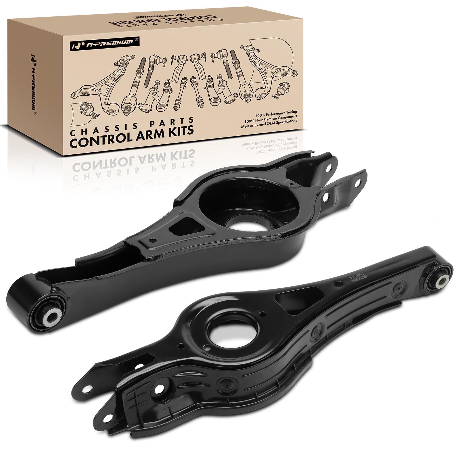 Photo 1 of A-Premium 2 x Rear Lower Control Arm, with Bushing, Compatible with Hyundai Sonata 2015-2018 & Kia Optima 2016-2017