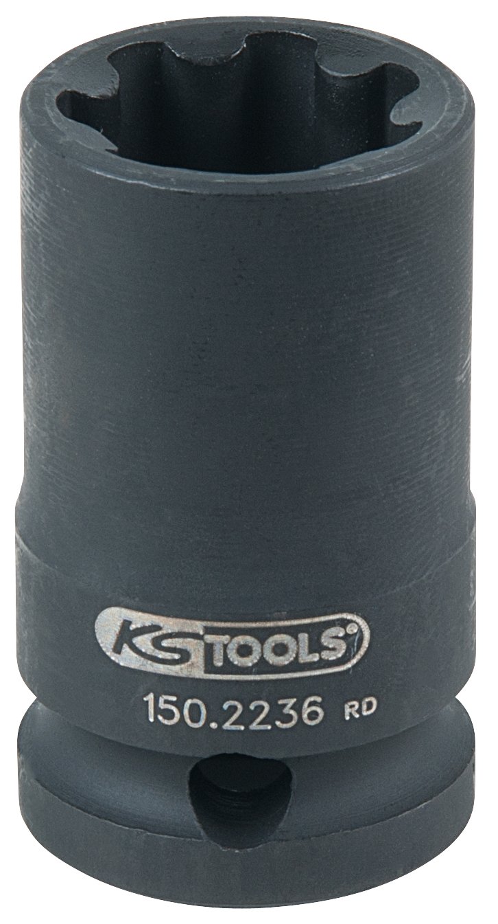 KS Tools 150.2236 1/2-Inch Brake Caliper Special Socket, AS 22