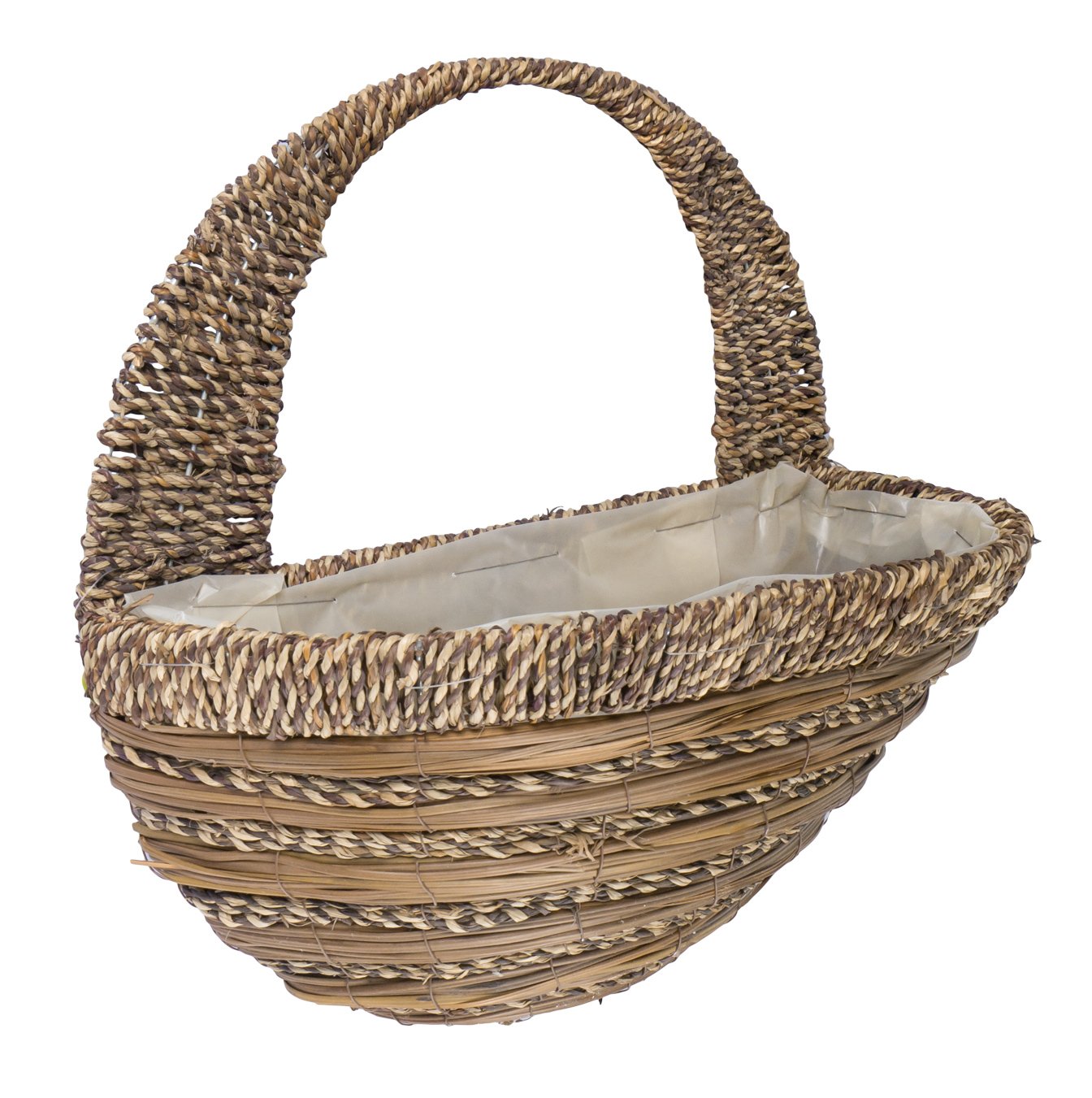 Gardman 02780 Sisal Rope and Fern Wall Basket, Multi-Colour, 40 cm, 16-Inch