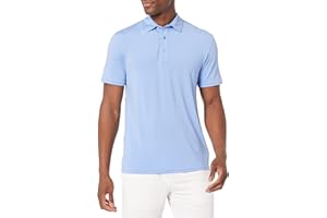Amazon Essentials mens Slim-Fit Quick Dry Tech Stretch Lightweight Golf Polo Shirt