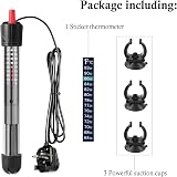 HITOP HP-608 Submersible Aquarium Heater 25W 18cm with Thermometer & Extra view 3