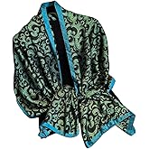 NUWEERIR Womens 100% Large Mulberry Silk Scarf Long Satin Scarf Fashion Lightweight Wraps