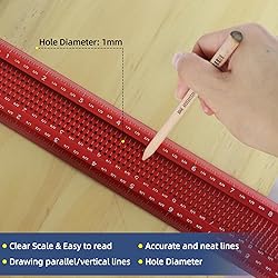 HFM Woodworking Scriber T-Square Ruler 24 Inch