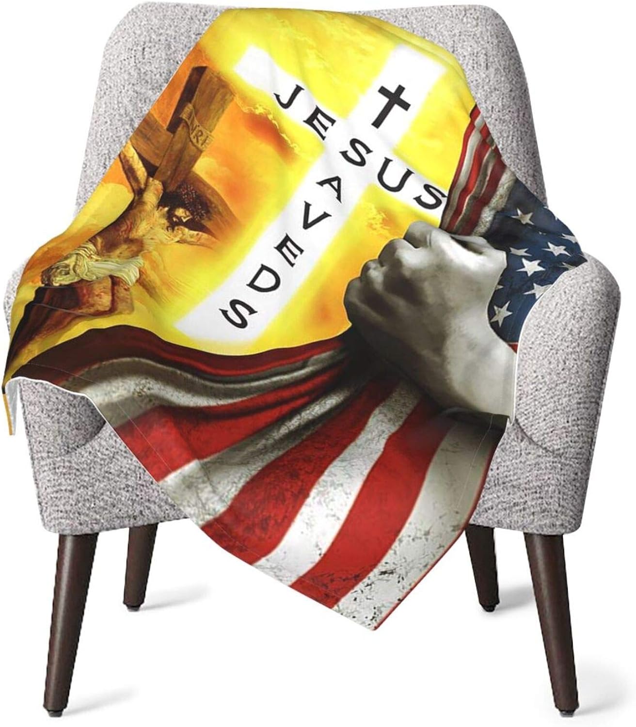 Jesus Saves Christian 1 Baby Blanket Comfort Fleece Blanket 30x40in