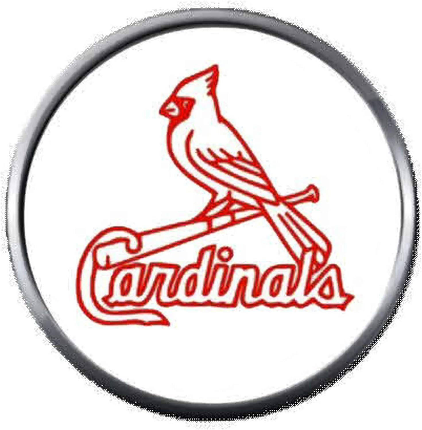 Amazon Com Baseball Mlb St Louis Cardinals Bird Bat Logo 18mm 20mm Snap Jewelry Charm Jewelry