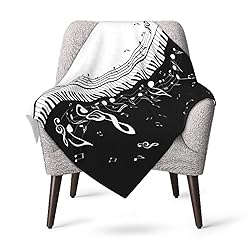 Jbofyee Music Notes Musical Throw Blankets All
