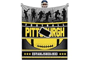 nhvgrfd Football Blanket Gifts for Men Women Youth, Team Colors Fans Flannel Throw Blankets, Super Soft Warm Lightweight Blankets and Throws for Couch Bed Travel 50" x 60"