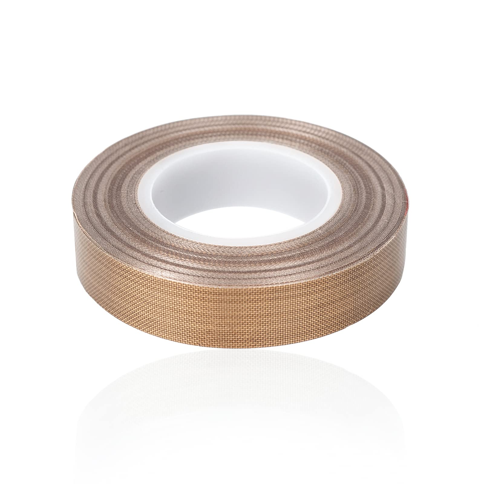 SENCOL Brown 13mm x 12yards x 0.18mm, 100% Quality Assurance, ptfe coated fiberglass high temperature tape;Drying Conveyor Belt; Welding Sealing Tape; -196℃ - +380℃