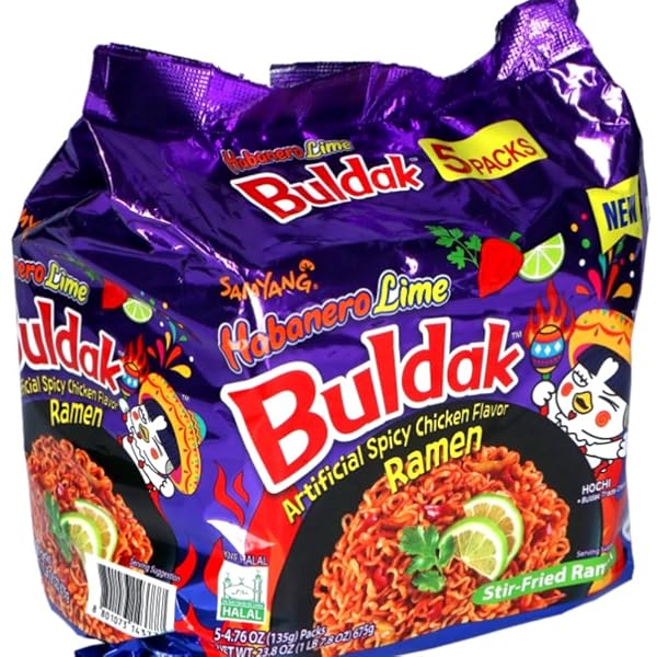 SAMYANG HABANERO LIME FLAVOR BULDAK RAMEN PACK OF...
