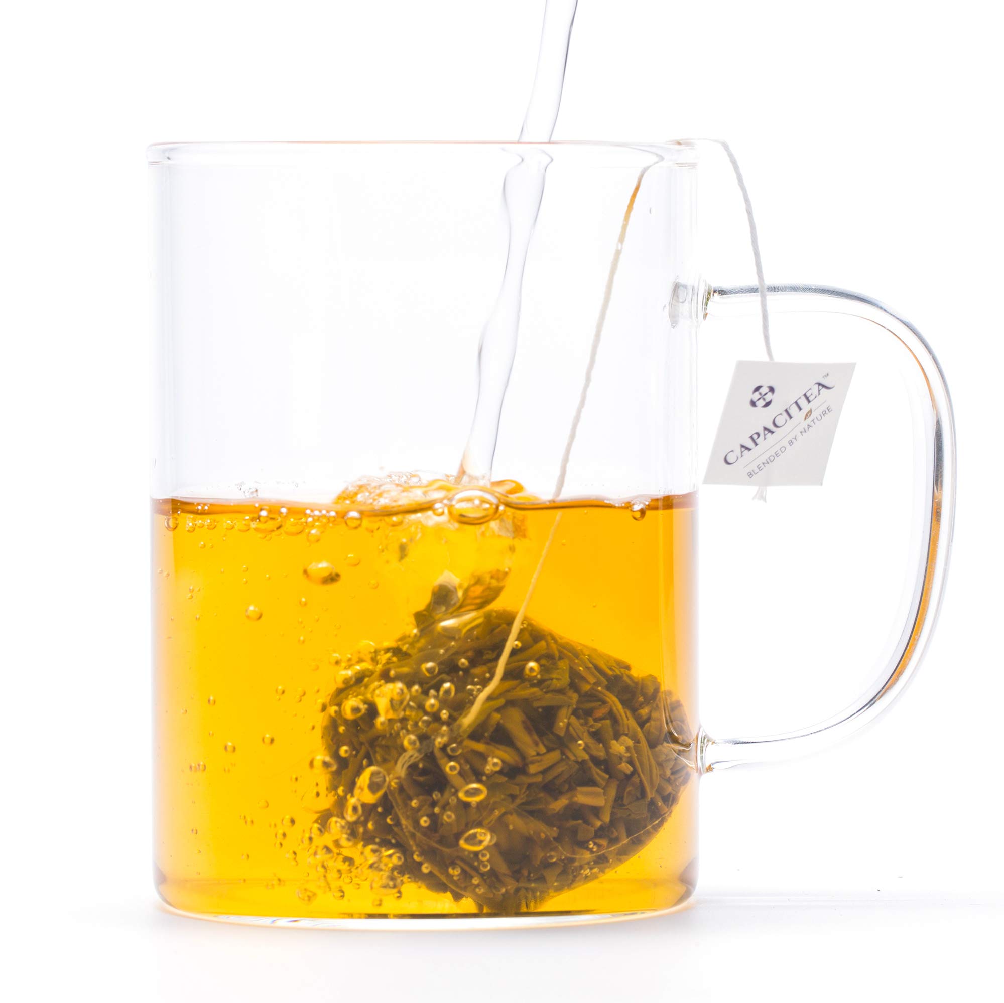 CAPACITEA Clear Mug, Heat Resistant Glass Mug, 500ml Clear Glass for Hot and Cold Drinks Juice Tea Cappuccino Hot Drinks with Handle, 1 Count (Pack of 1)