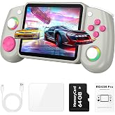 RG43H Pro Retro Handheld Game Console, 4.3 Inch Retro Gaming Console with 4000mAh Battery, RK3562 Opensource Hand Held Games Console, EmuELEC&amp;RGBOX Dual Systems Video Console, HDMI TV Output, Gray
