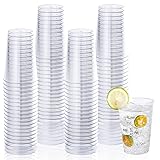 Vplus 150 Pack 12 OZ Reusable Clear Plastic