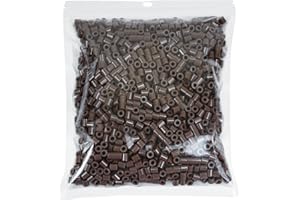 Tcthbc Fuse Beads 2000 Piece Melty Beads 5mm Iron Beads Compatible Perler Beads Hama Beads, Brown, SB2000P-16