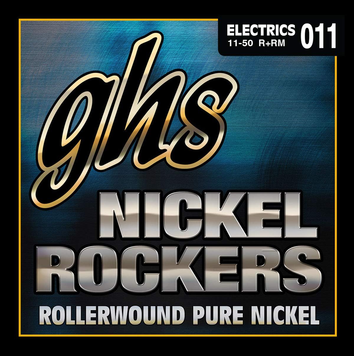 GHS RRM Nickel Rockers Rollerwound String Set - Medium 11-50, Blue, 011, .015, .018, .026, .036, .050