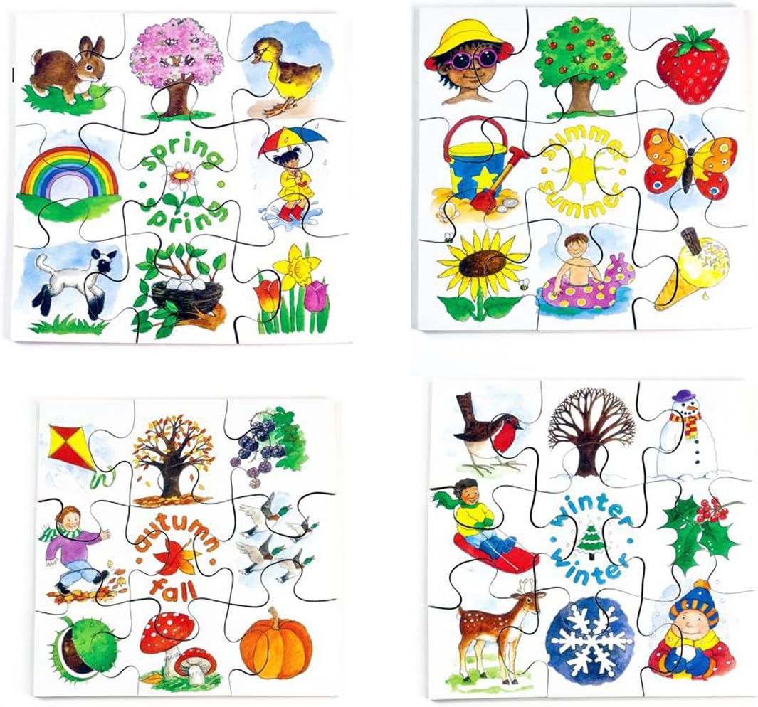 Junior Jigsaw Puzzles - The Four Seasons (4 puzzles in one box)