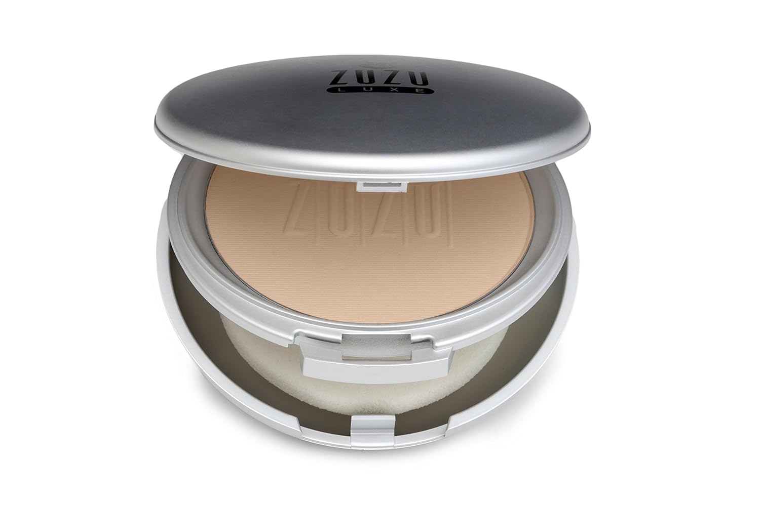 Zuzu Luxe - Dual Powder Foundation (D - 4),0.32 ozMineral Powder, Pressed mineral powder, medium to full coverage, natural finish. Natural, Paraben Free, Vegan, Gluten-free, Cruelty-free, Non GMO.