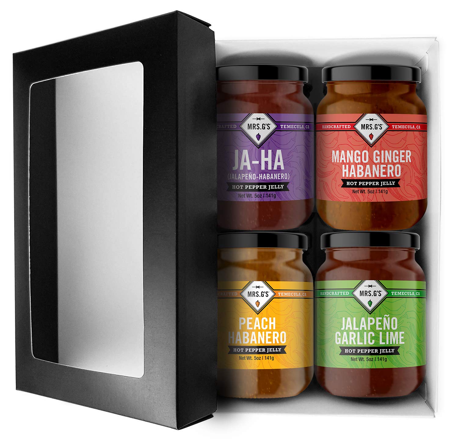Amazon Com Mrs G S Pepper Jellies Sampler Gift Box Grocery Gourmet Food