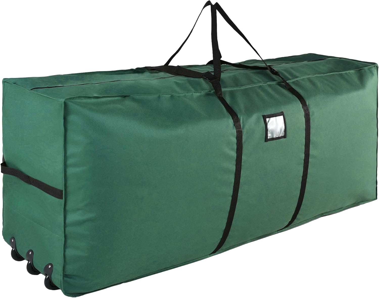 Holiday Décor Storage - StorageWorks Christmas Tree Bag, Artificial Christmas Tree Bags Storage 9 ft, Heavy Duty 600D Oxford, Xmas Holiday Tree Bag with 3 Wheels and Dual Zipper, Green