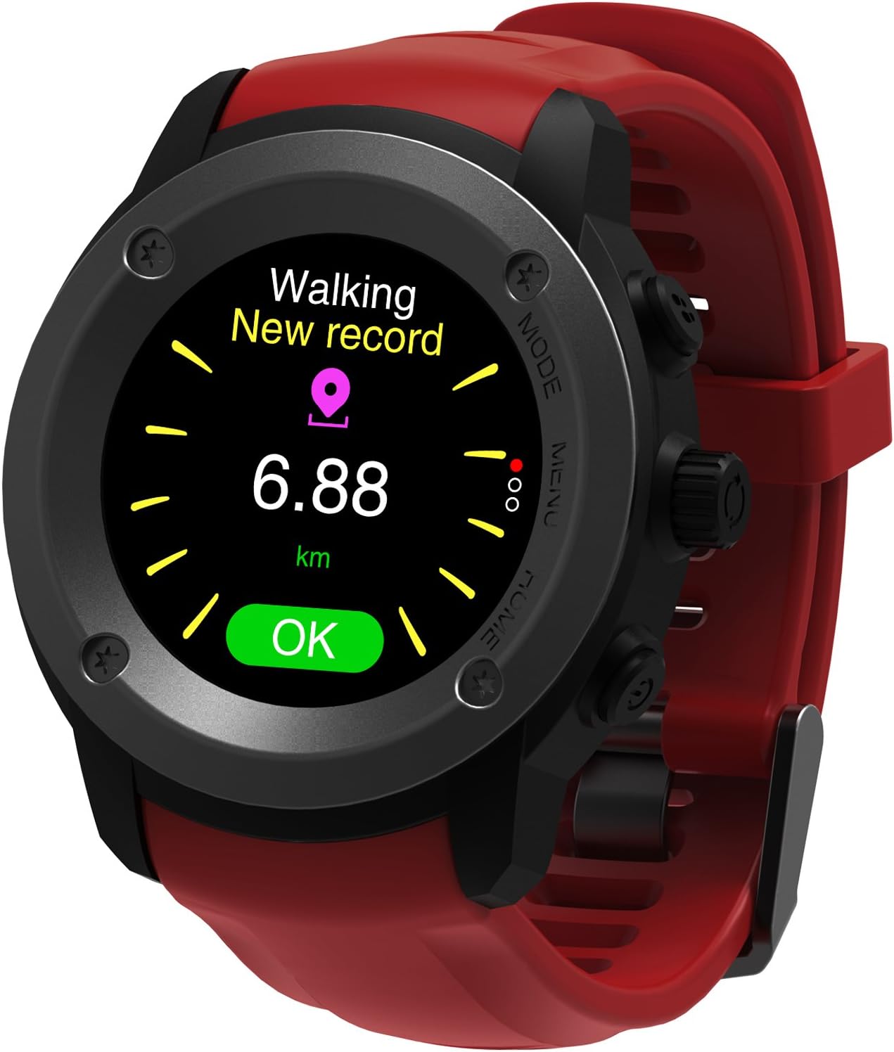 GPS Running Watch Heart Rate Monitor Wrist Sport Watch Smart Notifications GPS Smart Watch for Men Women Multi-Sports Modes Compatible Phone with 3-4 Days Standby Charging Station