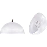 Aspen Creative 28007-75-2, Clip-on Dome Shade in Clear Finish, 8" Diameter x 4" Height, 2 Pack