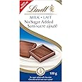 Lindt No Sugar Added Milk Chocolate Bar, 100 Grams