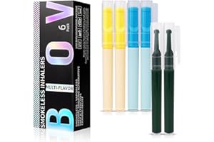 Quit Smoking Inhaler Stick 6 Pack, Diffuser Pen Lung Detox for Smokers, Quit Smoking Inhaler, Vaporless Inhaler Quit Vaping T