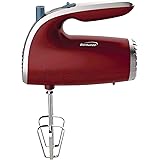 Brentwood Electric Hand Mixer, Red