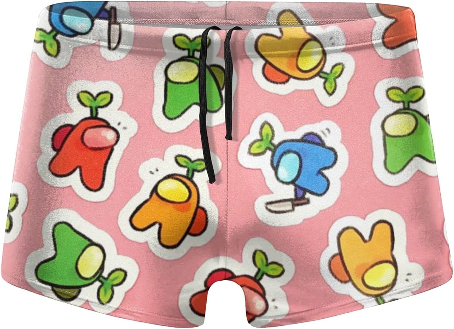 ENERGMiX Among Us Mens Printed Boxer Swimwear QuickDrying Drawstring