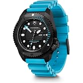 Victorinox Dive Pro Automatic Black Titanium Blue Rubber Strap Watch 43mm - 242071