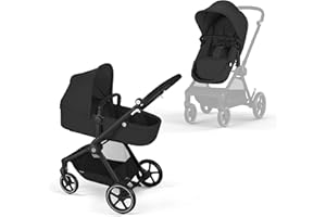 Cybex EOS Multi-Purpose Stroller - Converts from Carriage Mode to Reversible Toddler Seat in Seconds, 5 Modes of Use, Travel 