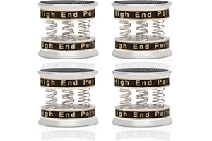 Monosaudio Spring Speaker Isolation Feet Adjustable 49 * 42MM Aluminum Audiophile Audio Isolation Feet Speaker Spike Pads for Audio,Speakers,Subwoofers,Amplifier,Turntable,CD/DVD Players (Silver)