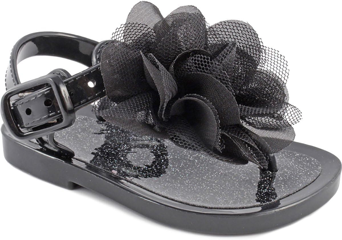 Wee Kids Baby-Girls Sandals Jelly Shoes (Infant Shoes Baby Shoes) Girls Summer Sandals Sparkle Glitter