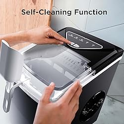 Silonn Ice Maker Countertop, 9 Cubes Ready in 6