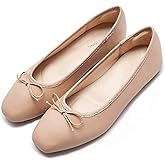 AFEETSING Women's Round Toe Ballet Flats Comfortable Bow Dressy Flats Shoes for Women