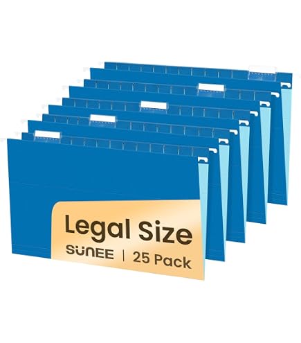 Carpeta Colgante Tamaño A4 De Cartón Kraft Reciclado - Con Visor Transparente, Azul, Caja De 25 Unidades