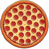 BigMouth Inc Giant Beach Blanket, Fun Summer Beach Towel, Large Size for Kids Teens & Adults, Quick Dry Microfiber Material - Pizza, 5 Feet Wide