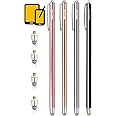Stylus Pen Styluses Pens Long Extra Universal Pencil Capacitive Stylus Tablets Tablet Touch Screen Touchscreens Stylus for Apple iPad Pro iPad Mini iPad Air iPhone with Replacement Tip