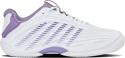 Hypercourt Express 3 Clay Tenis Shoe, White/Purple Haze/Lunar Rock, 39 EU
