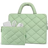 ALLIVE Puffy Laptop Sleeve - Shockproof Laptop Case with Handle – Fits MacBook Air 15 Inch, MacBook Pro 15 Inch, Chromebook Case