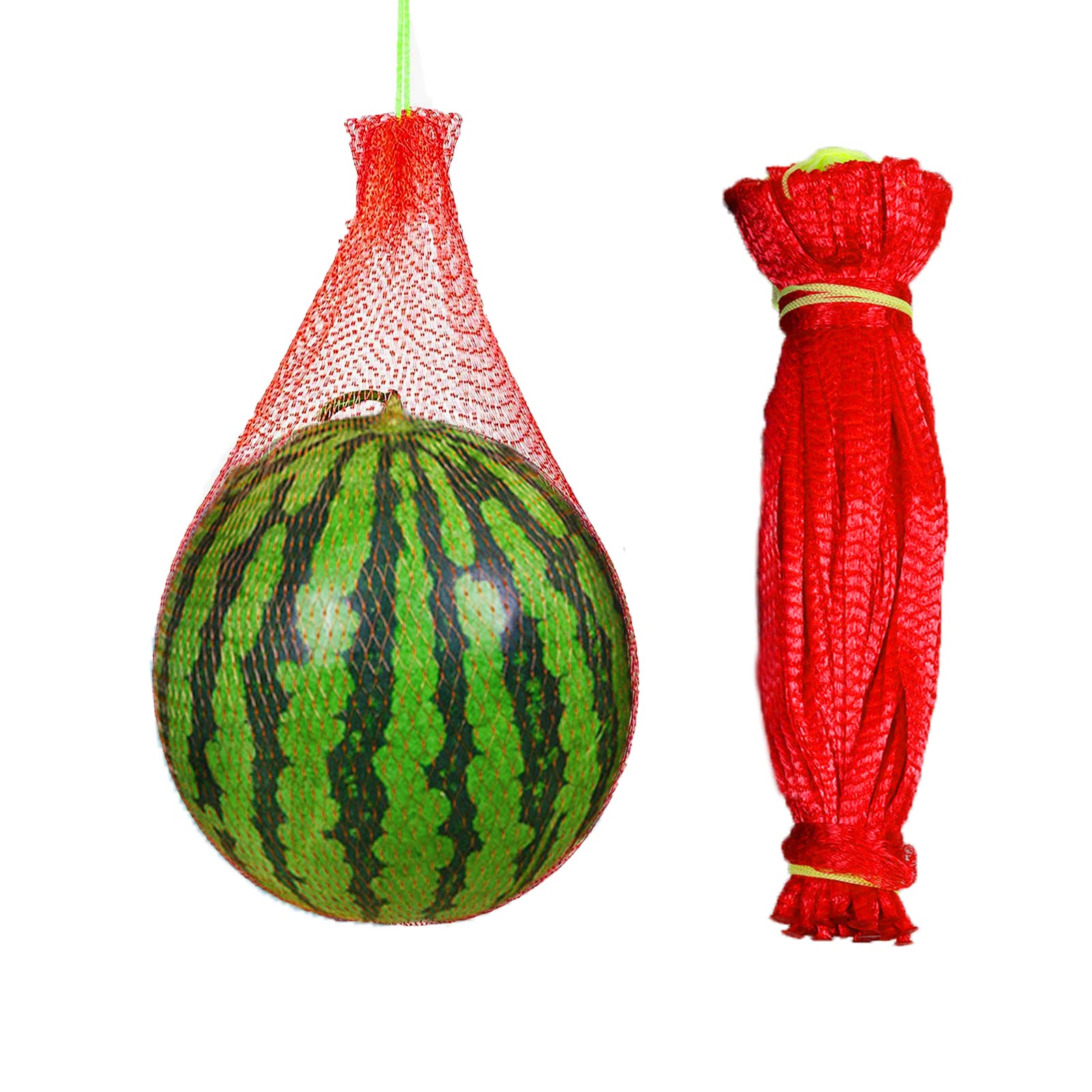 Photo 1 of 80 Pack Watermelon Nets, 20 Inches Reusable Cantaloupes Mesh Net Garden Cucumbers Growing Supporting Storage Net Bags for Vegetables, Honeydew